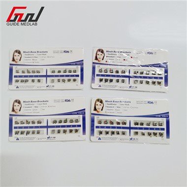 Зъбни метални и керамични ортодонтски брекети