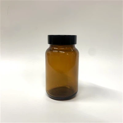 Бутилка с реактив с кехлибарен цвят